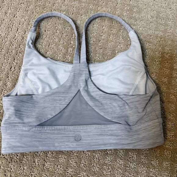 Lululemon Women’s Train Times Bra Workout Yoga Hiking Gray Size 4 - Picture 2 of 5